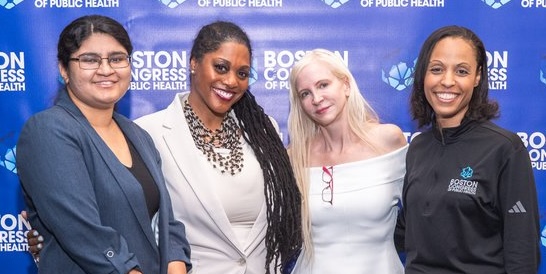 BCPH leadership at the gala: Attrayee Chakraborty, Dr. Kamilah Woodson, Dr. Circe Gray Le Compte, and Dr. Candice D. Carpenter.